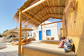 Terrasse 1er étage vue Mer et lagune 