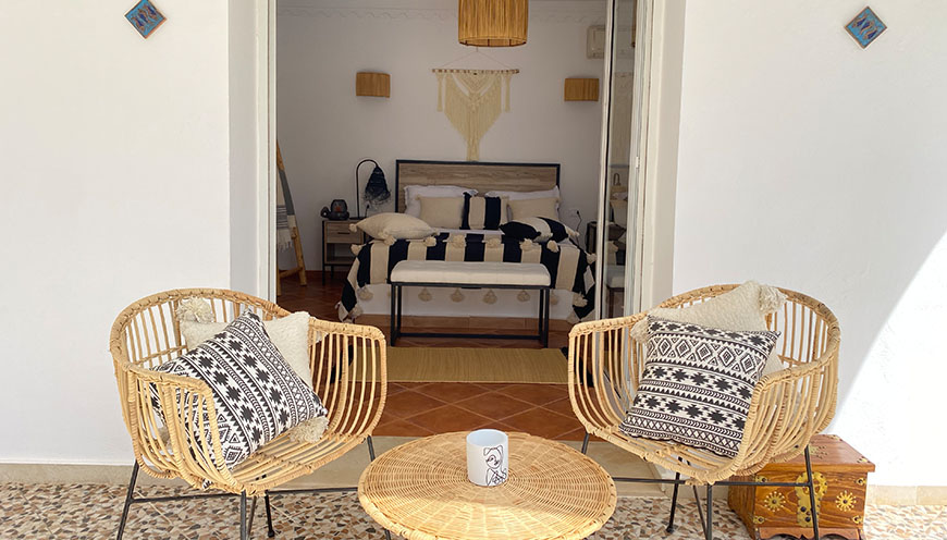 Chambre Dounia Accès direct sur le patio extravagant