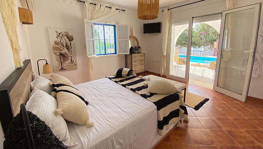 Chambre Dounia: Située au rdc du villa calma djerba